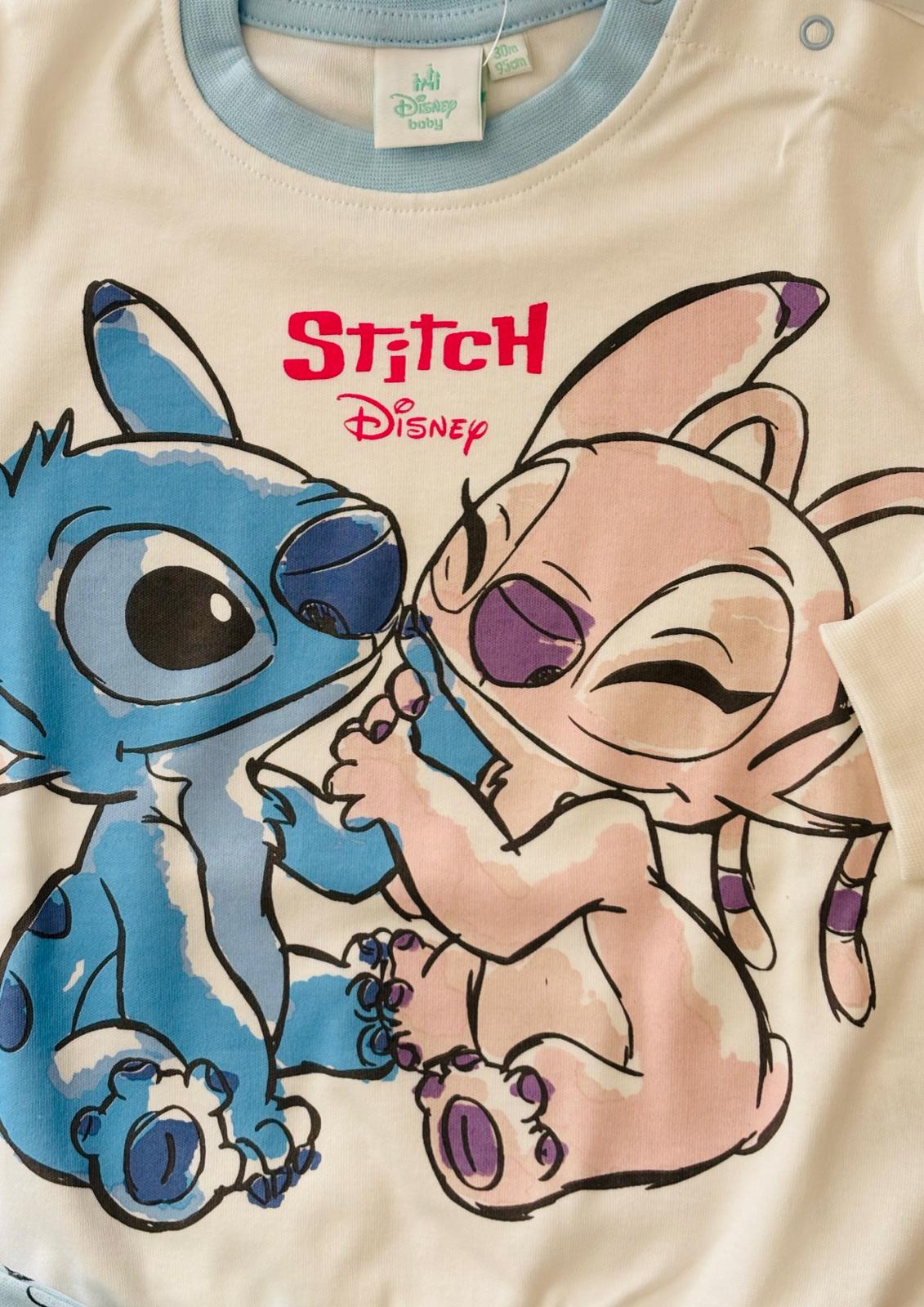 Pigiama Baby in cotone interlock Stitch DISNEY