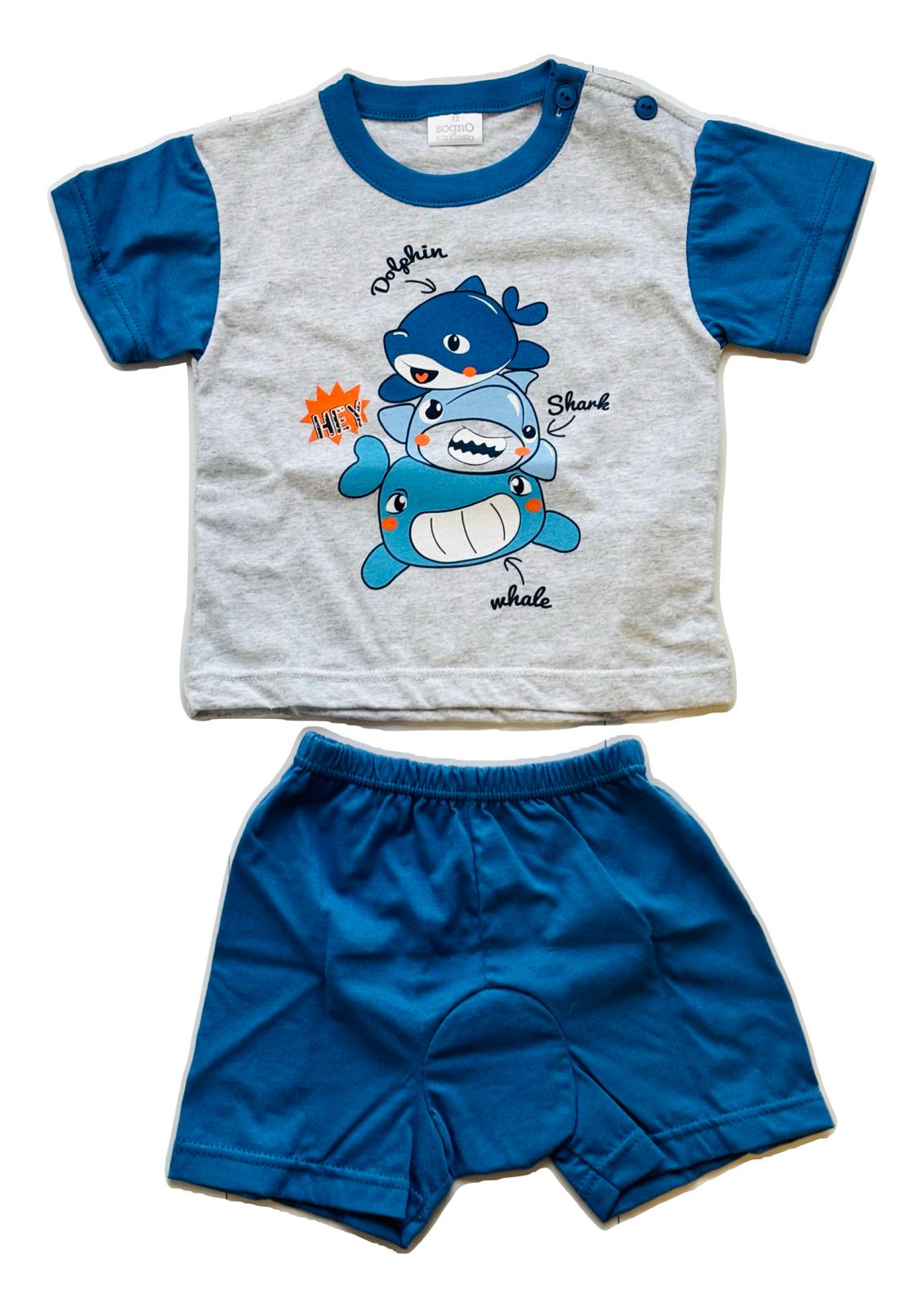 Pigiama Neonato corto cotone 100% SOGNOSONDESTO