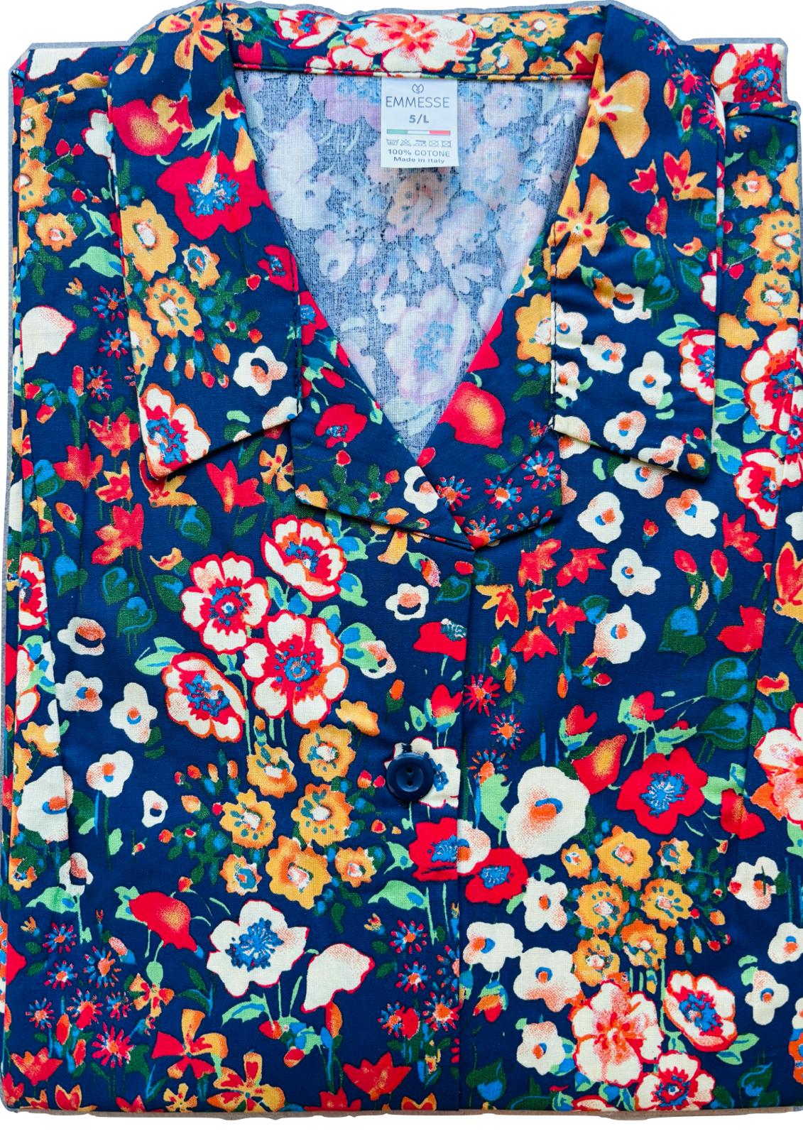 Vestaglietta donna mezza manica 100% cotone EMMESSE