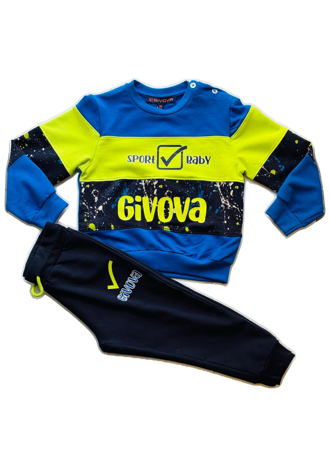 Tuta bambino in cotone garzato GIVOVA
