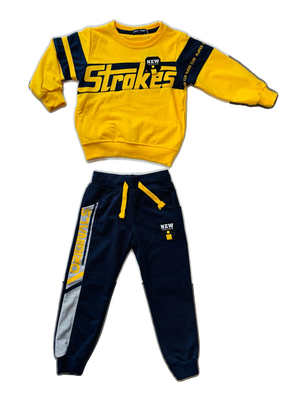 Tuta bambino in cotone garzato LAST STAR