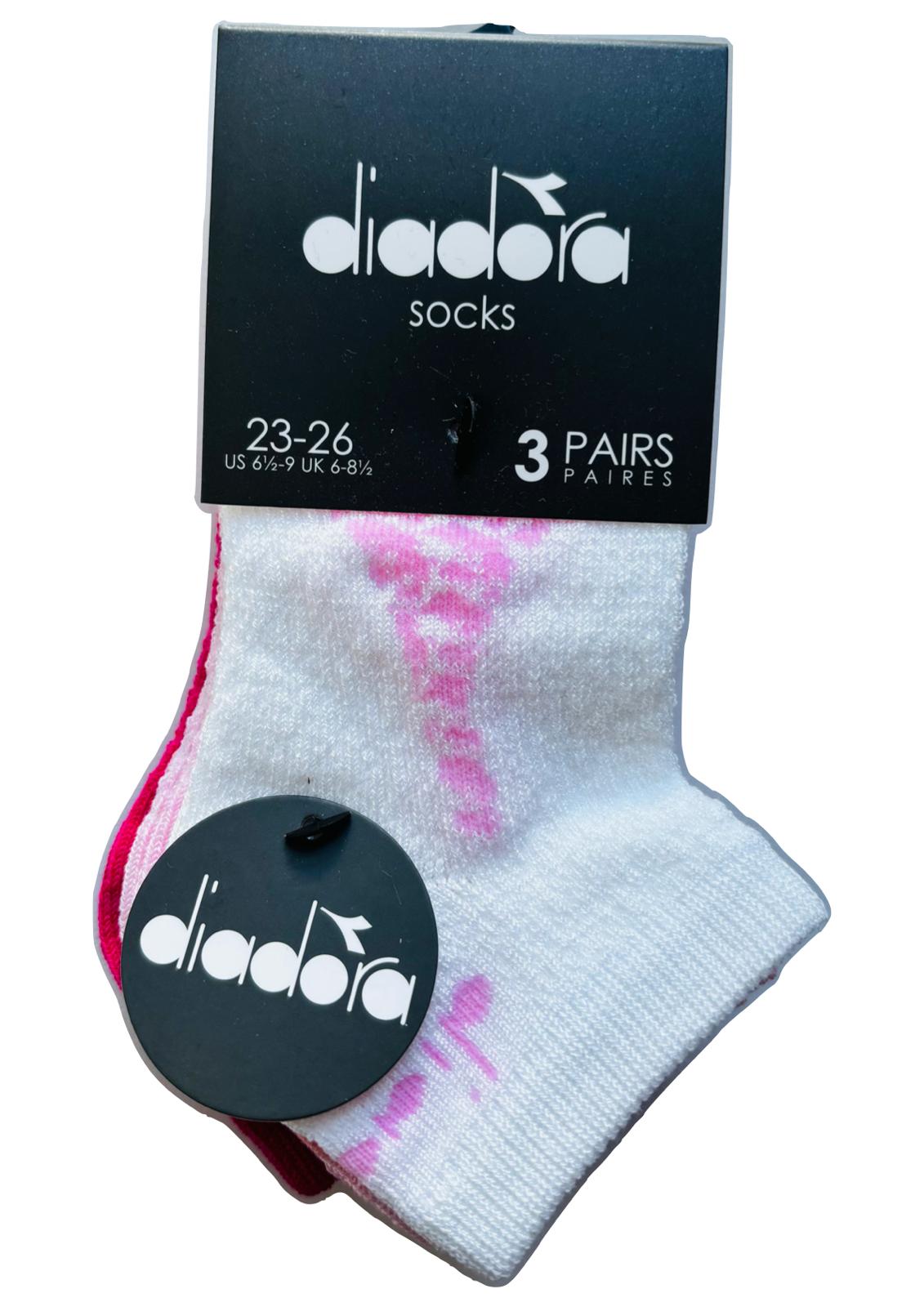 Set da 3 Calzini Bambina Fantasmini Colorati DIADORA