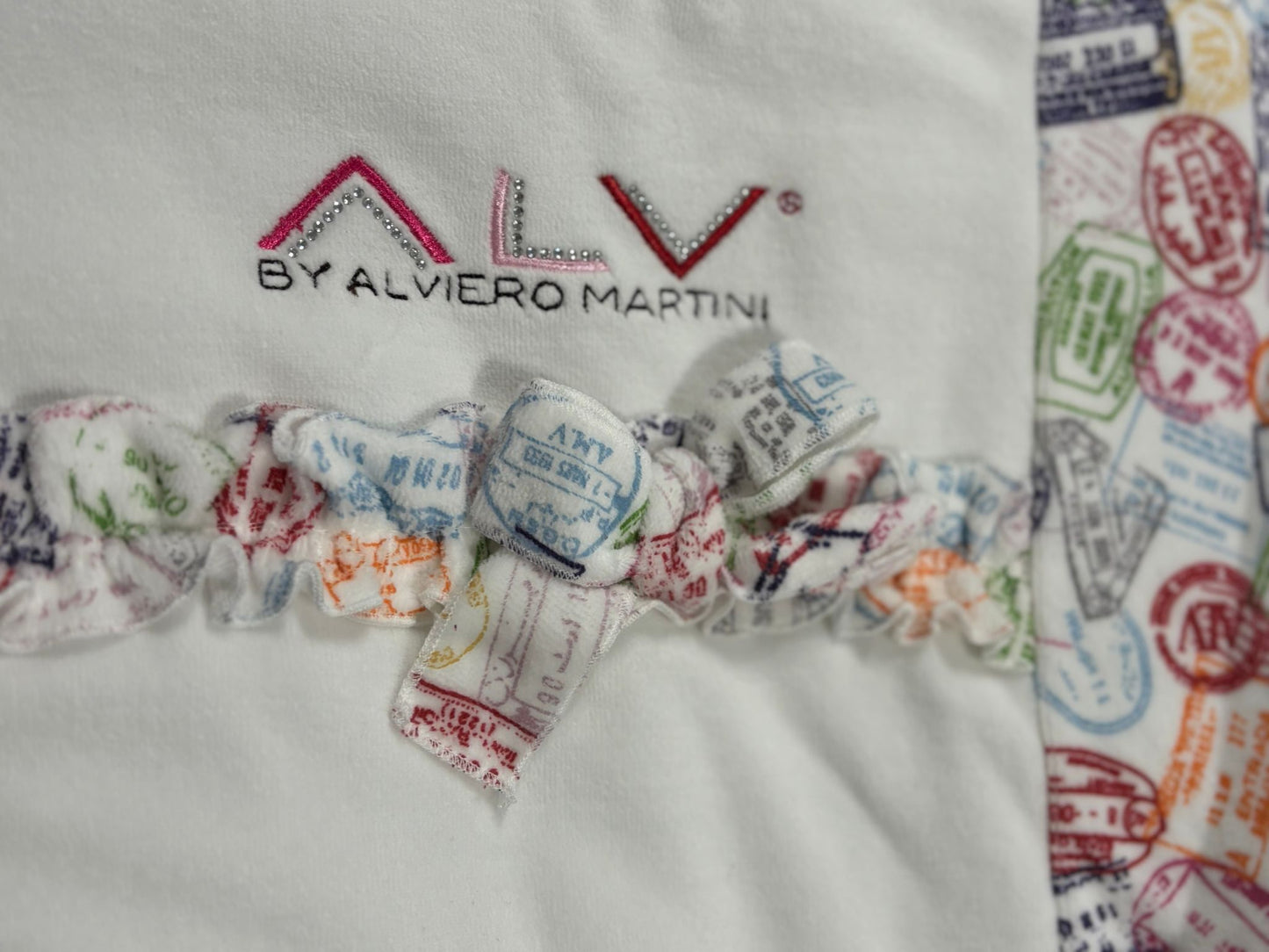 Coperta in ciniglia imbottita per carrozzina Neonata Alviero MARTINI
