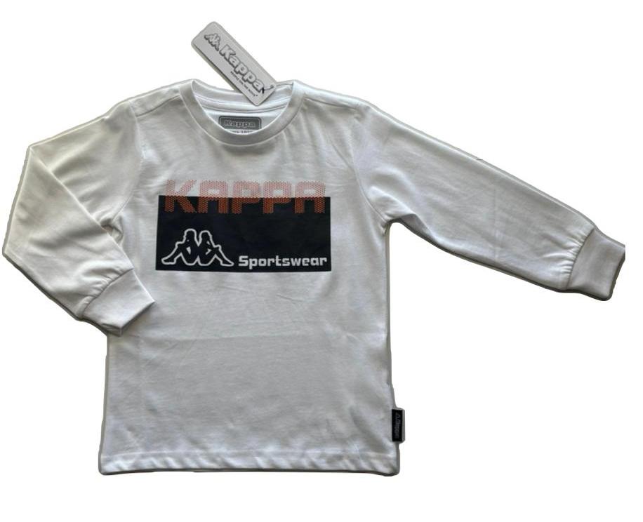 T-Shirt bambino manica lunga con stampa KAPPA