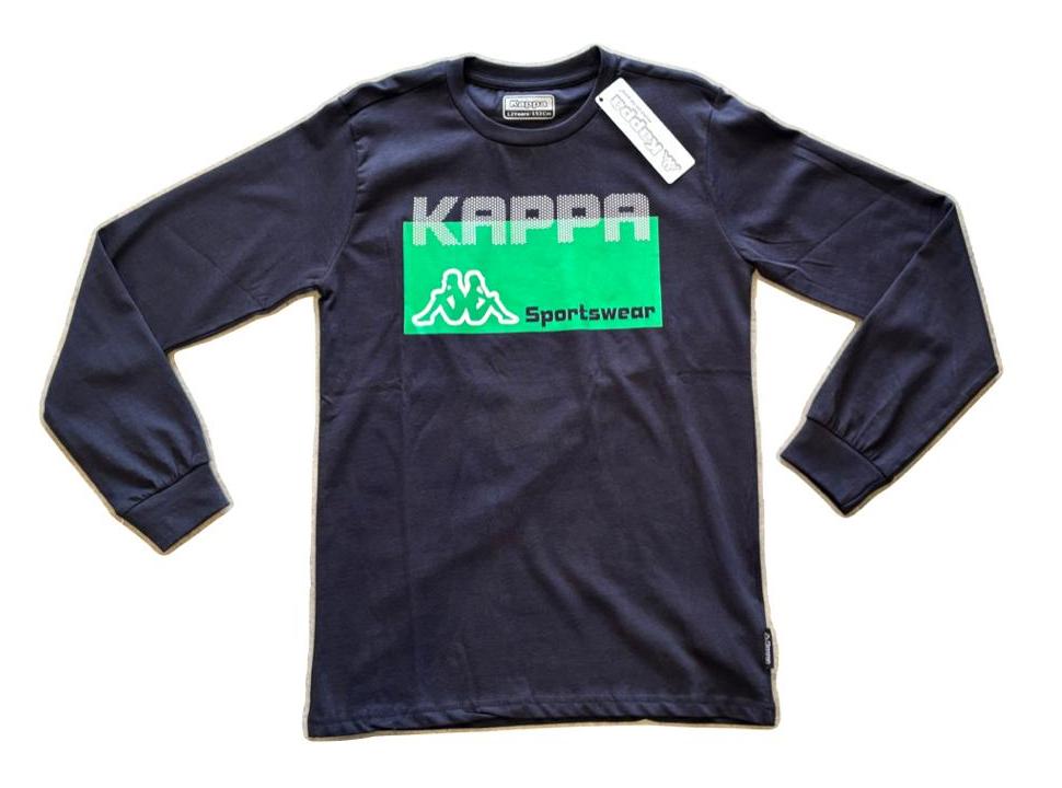 T-Shirt Bambino e Ragazzo manica lunga con stampa KAPPA - Taglia 14 anni