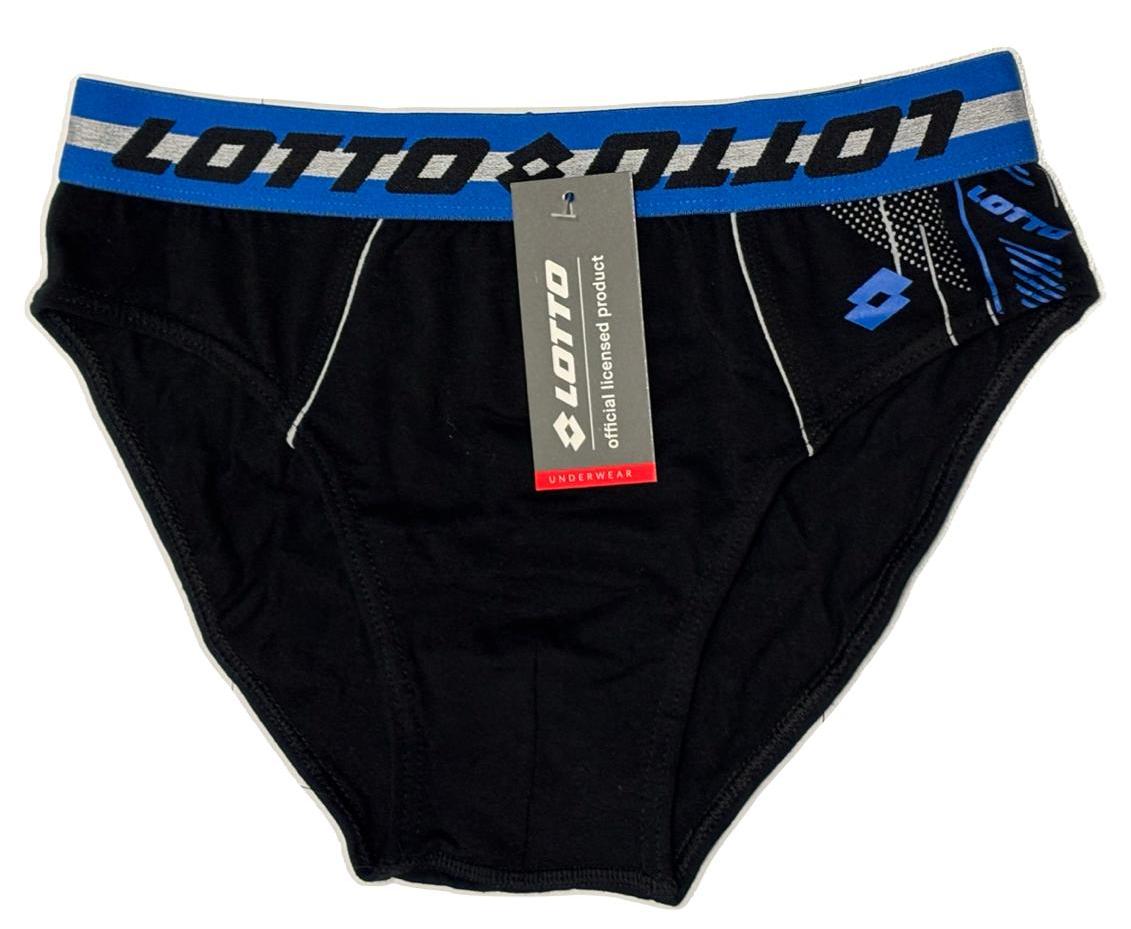 Slip in cotone elastico in vita con scritta marchio LOTTO