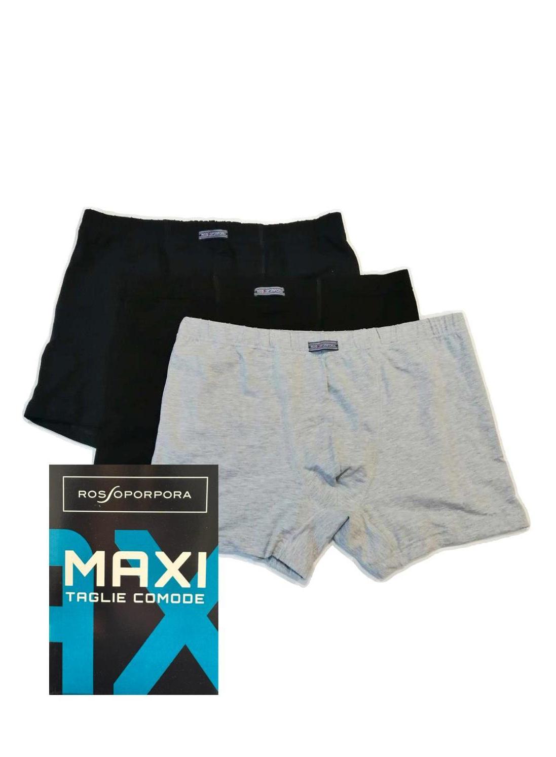 Boxer Uomo taglie comode calibrate in cotone elasticizzato - ROSSOPORPORA