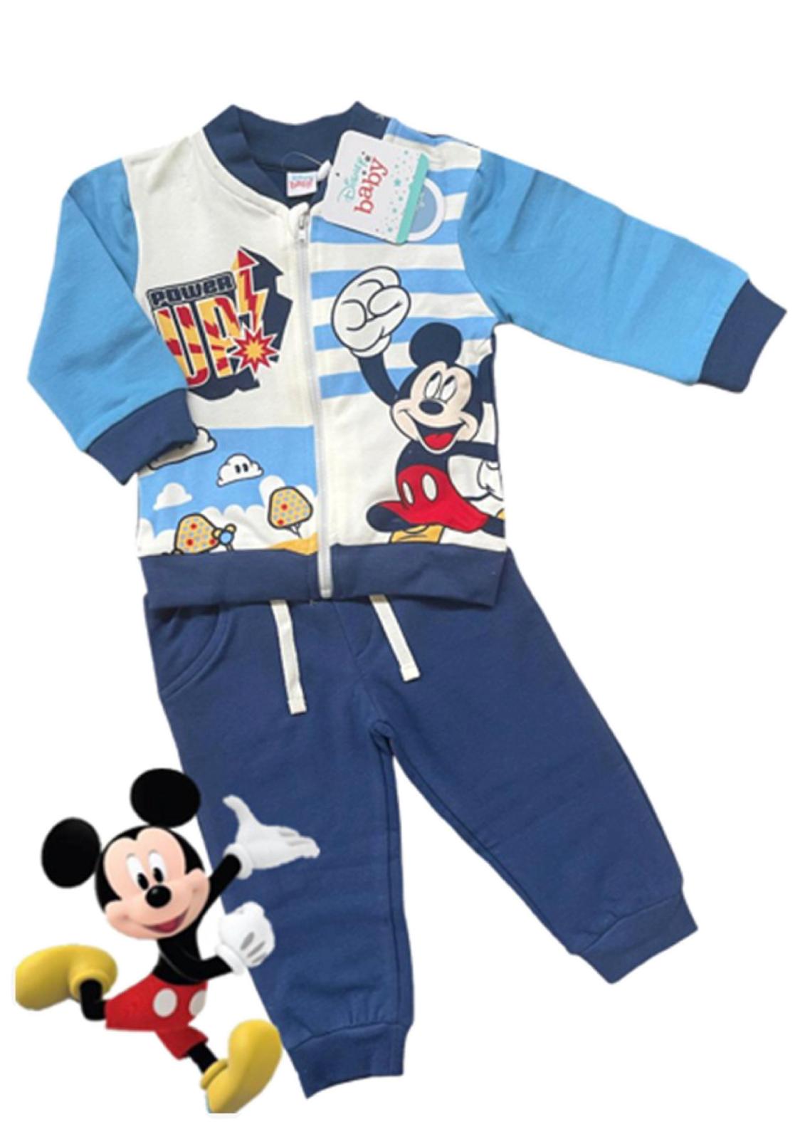 Completo Tuta in felpa Neonato con zip Ellepi Disney Baby