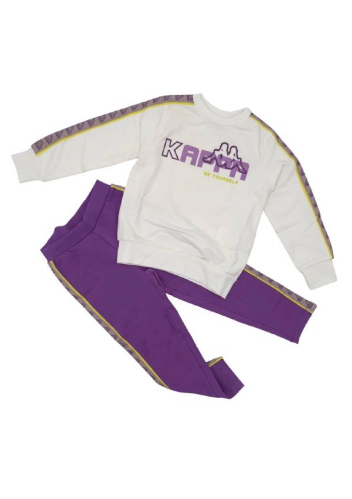 Tuta bambina in cotone garzato KAPPA