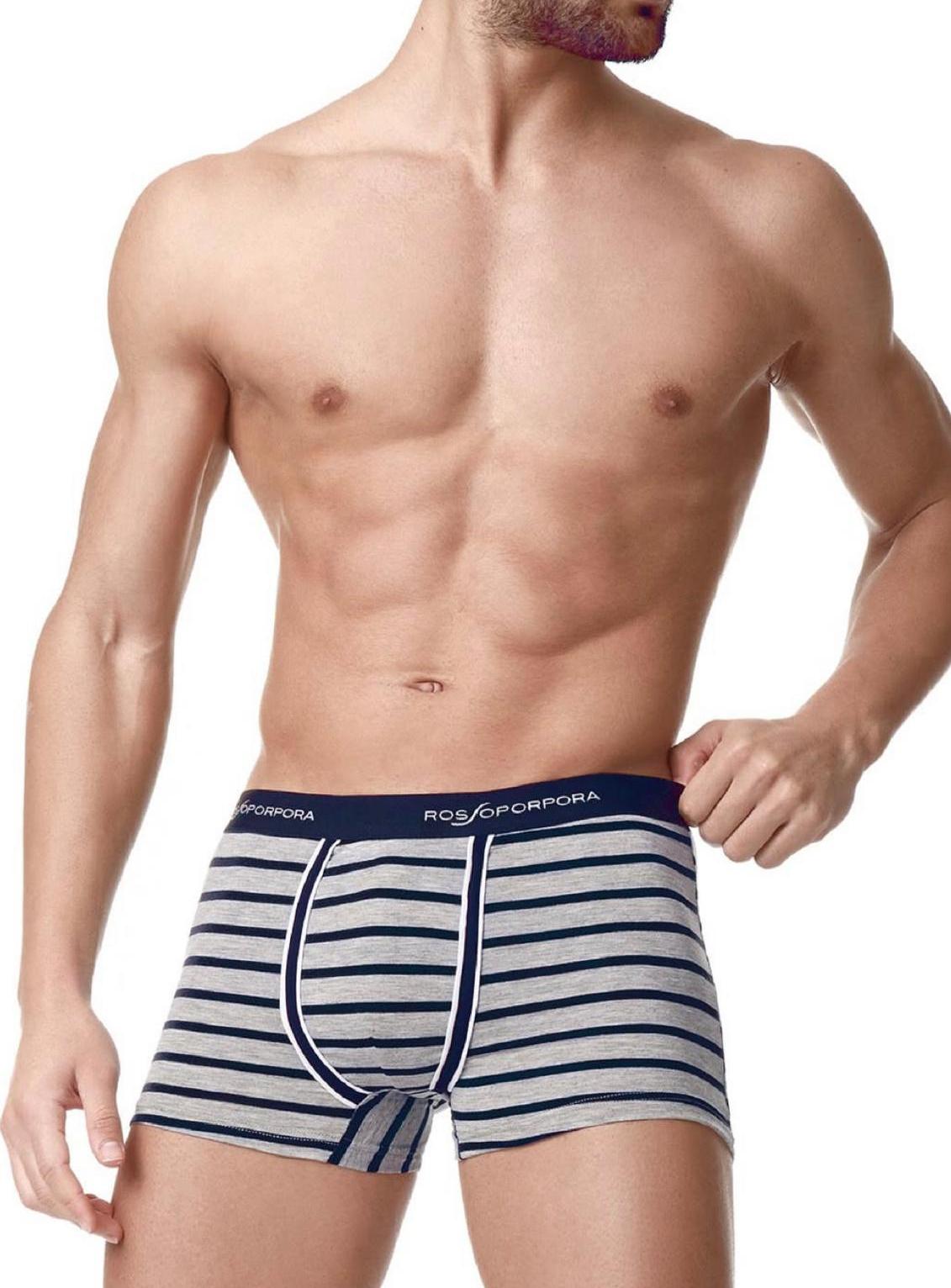 Tripack boxer con elastico stampato fantasie varie a righe ROSSOPORPORA