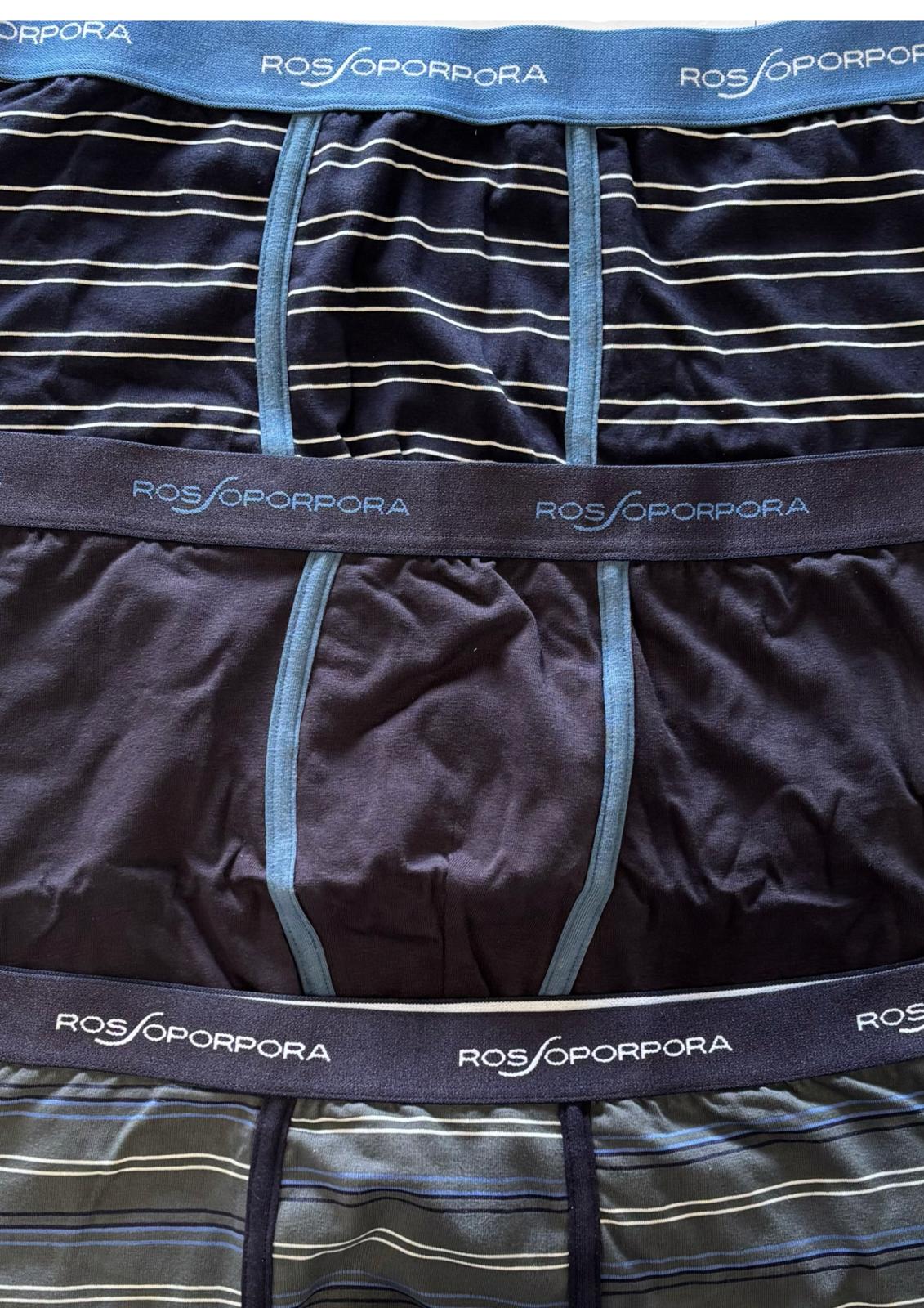 Tripack boxer con elastico stampato fantasie varie a righe ROSSOPORPORA