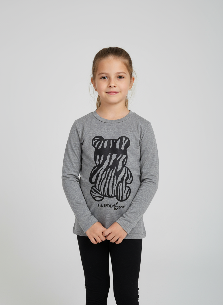 Completo bambina/ragazza in caldo cotone maxi maglia e leggins CAMILLA - Taglie 7 e 8 anni