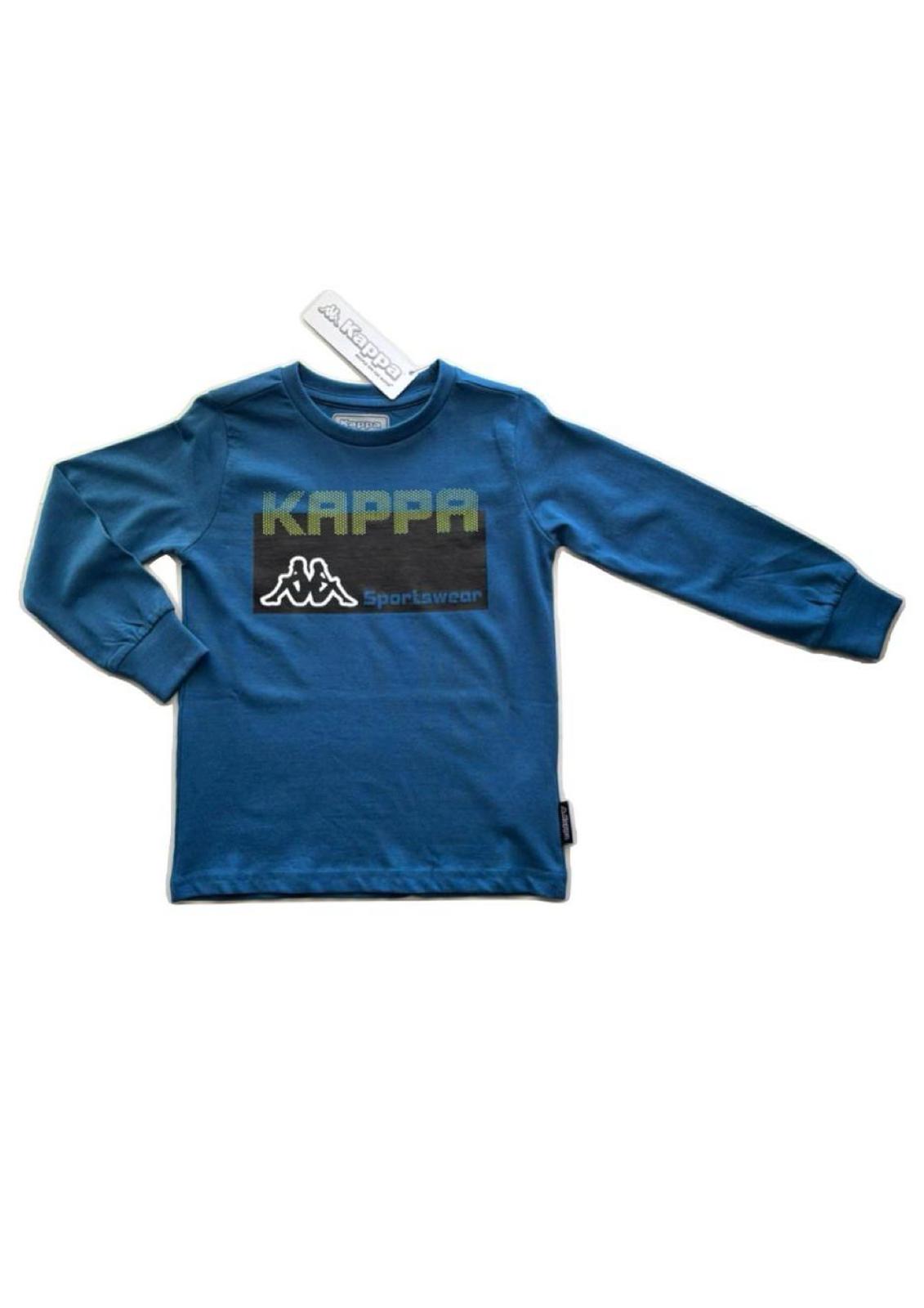 T-Shirt bambino manica lunga con stampa KAPPA