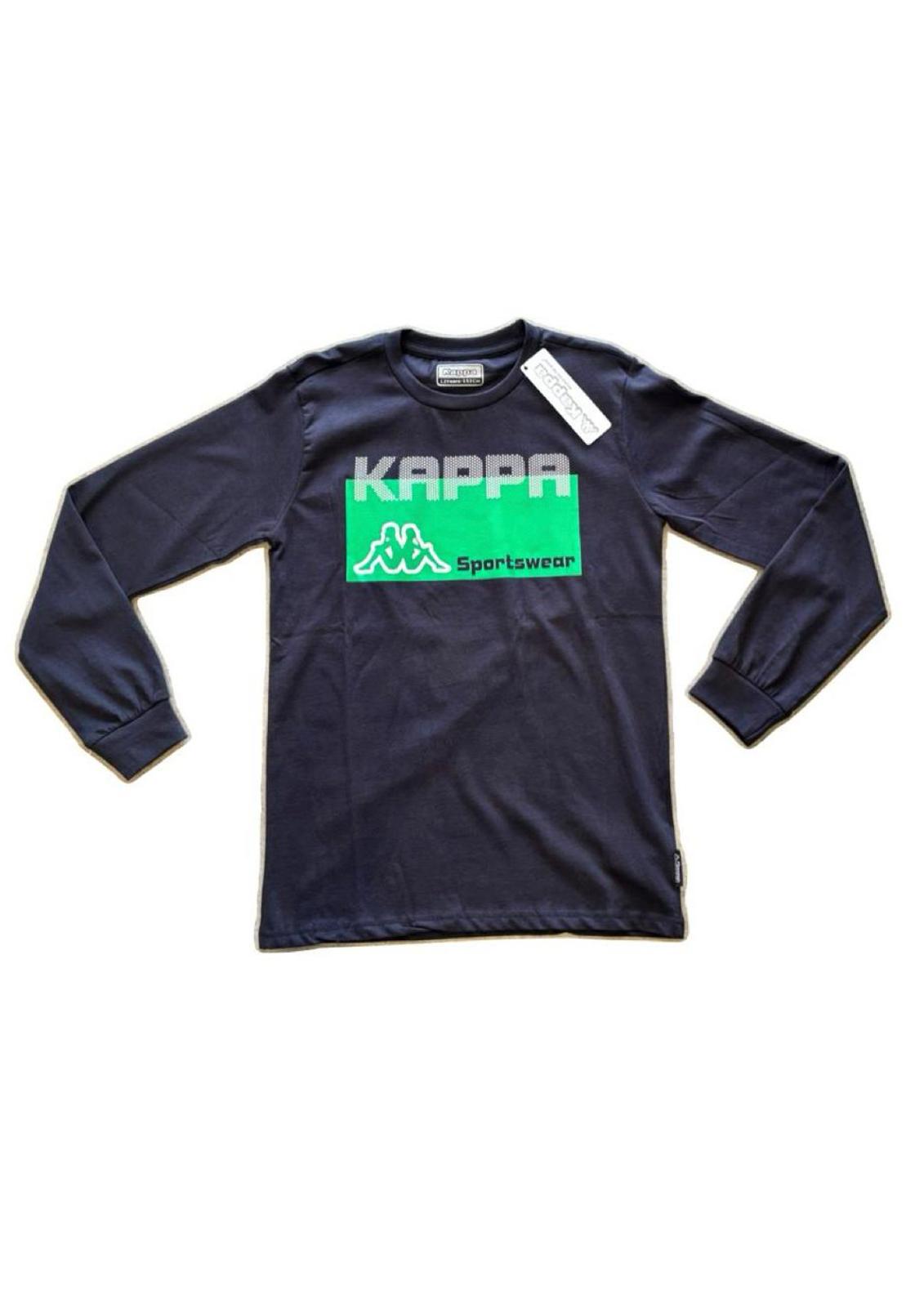 T-Shirt Bambino e Ragazzo manica lunga con stampa KAPPA - Taglia 14 anni
