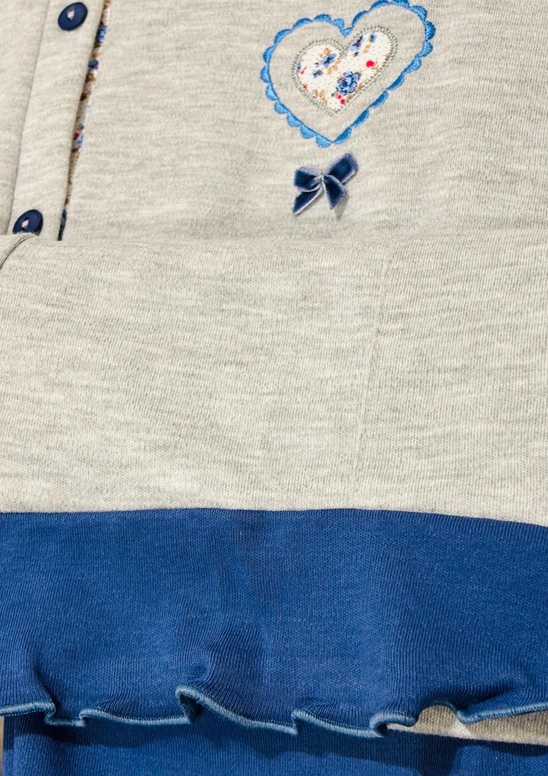 Pigiama donna aperto in caldo cotone VILFRAM