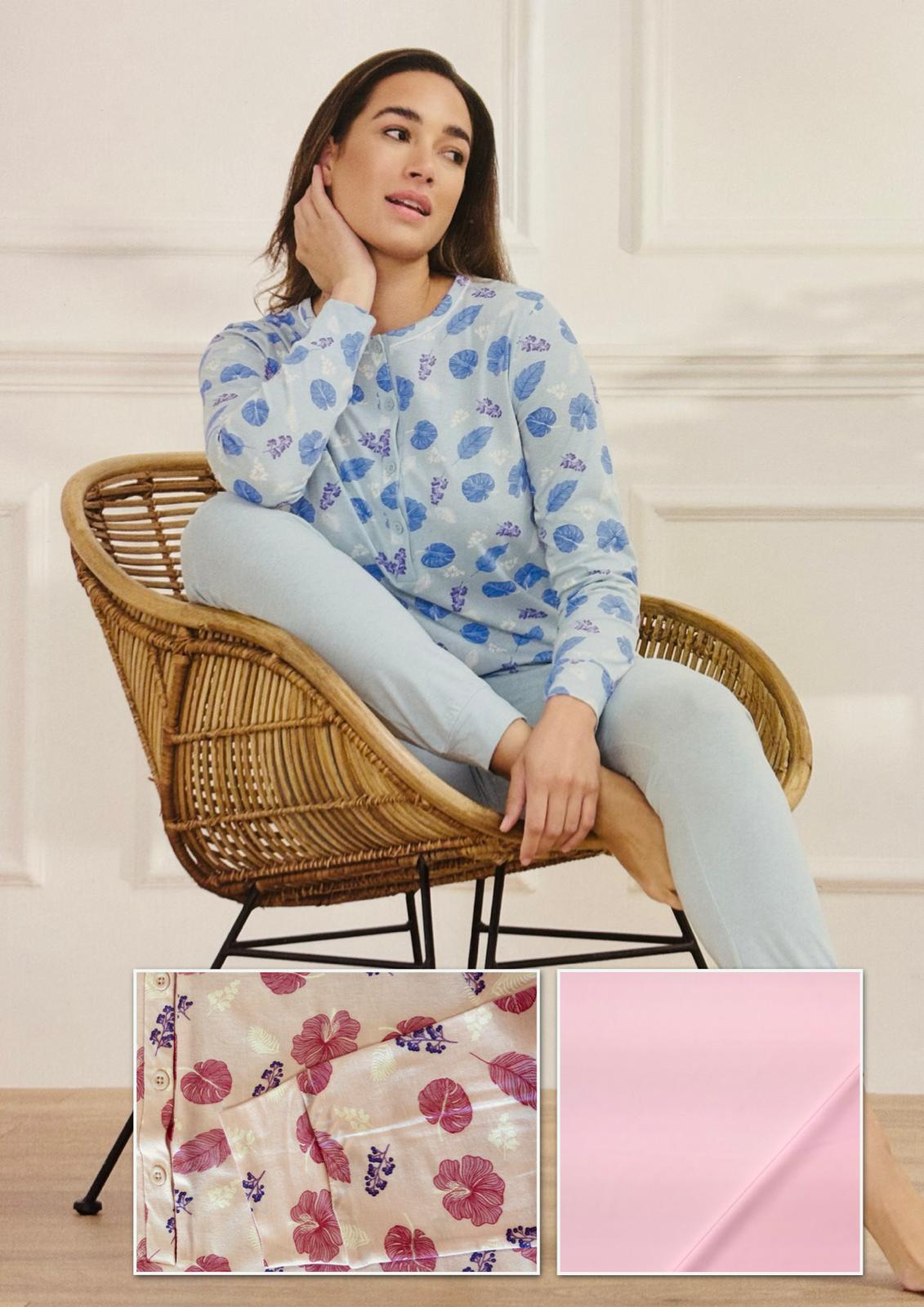 Pigiama donna manica lunga jersey ORONERO