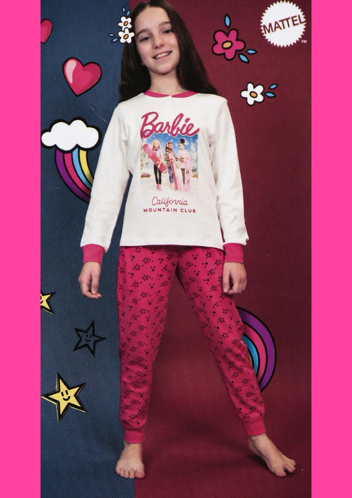 Pigiama Bambina manica lunga Cotone Interlock Barbie
