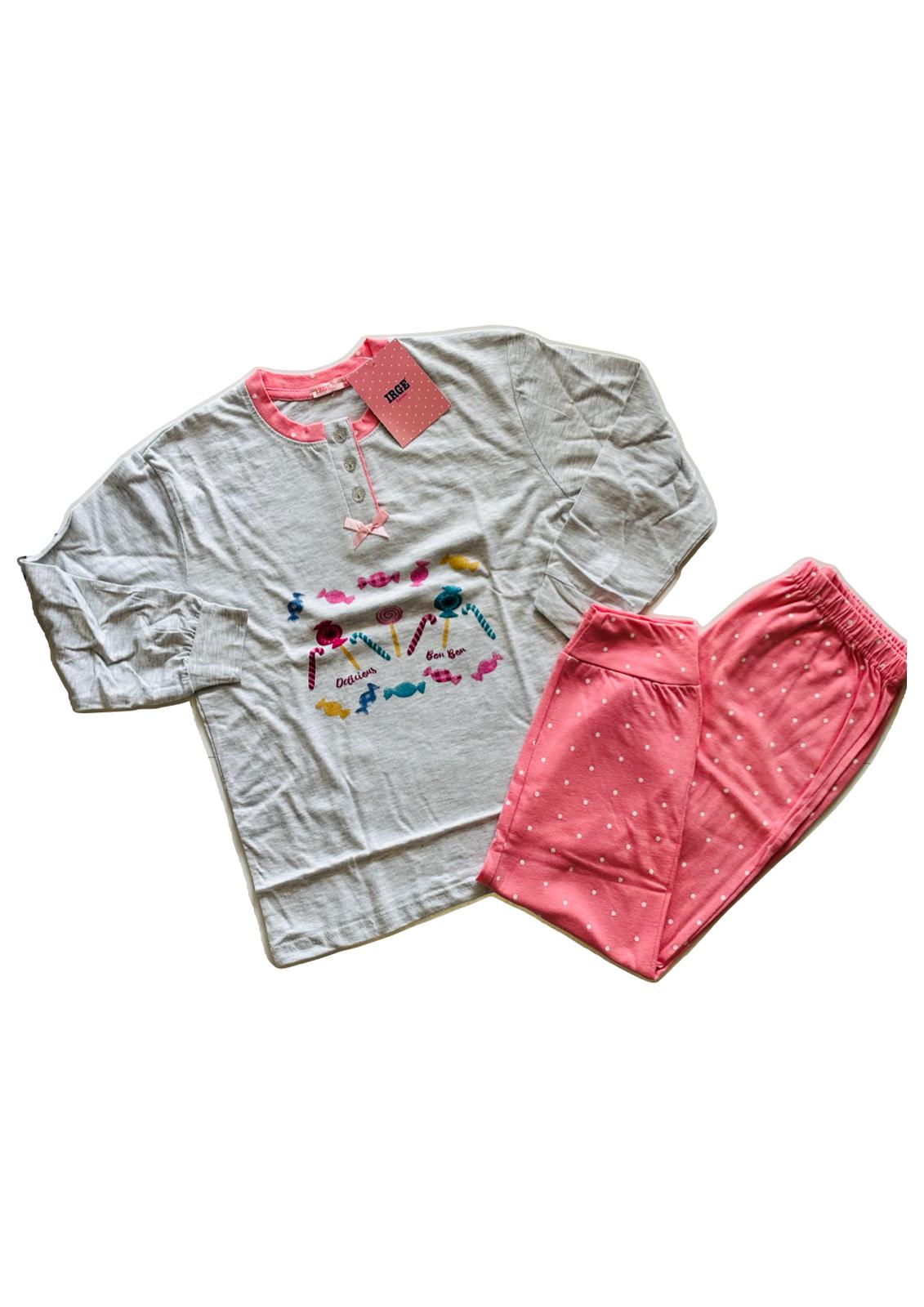 Pigiama Bambina manica lunga Cotone jersey IRGE - Taglia 5/6 anni