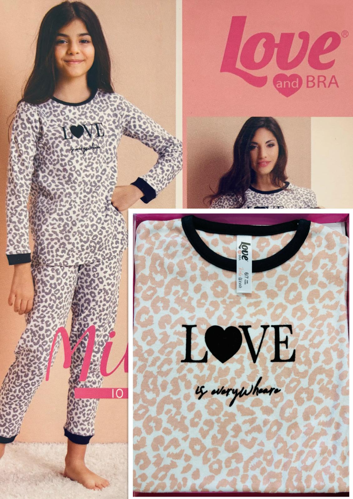 Pigiama Bambina manica lunga LOVE&BRA