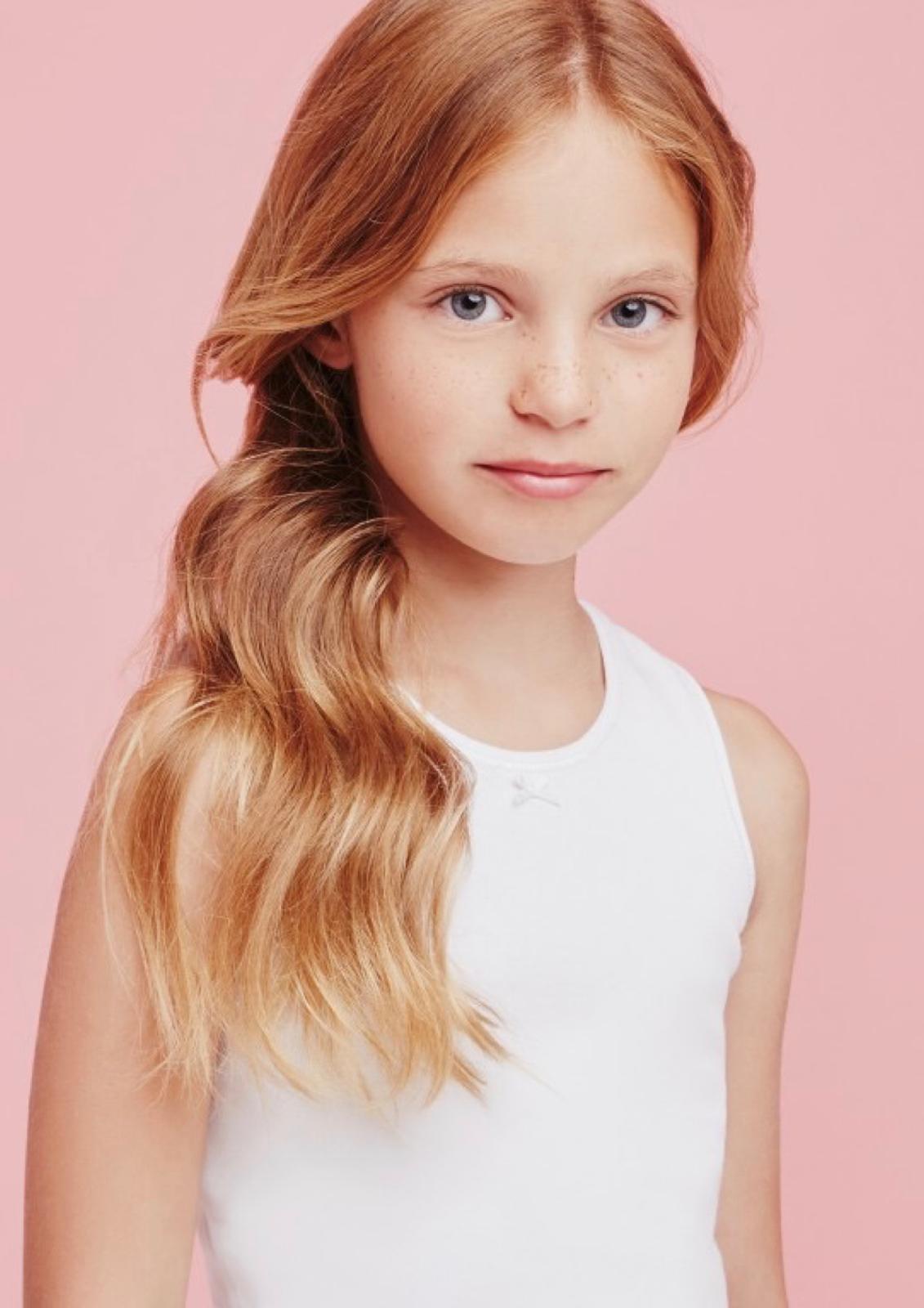 Canottiera spalla larga Cotone Bambina AI8013 ELLEPI
