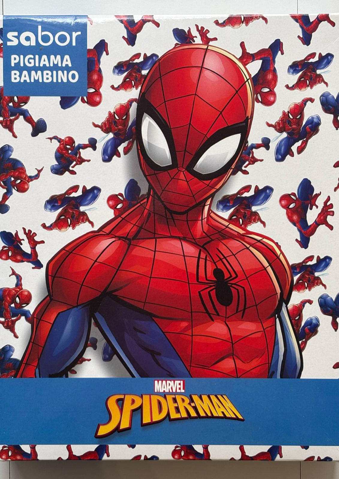 Pigiama Bambino manica lunga Cotone Interlock SPIDERMAN - Taglia 3/4 anni