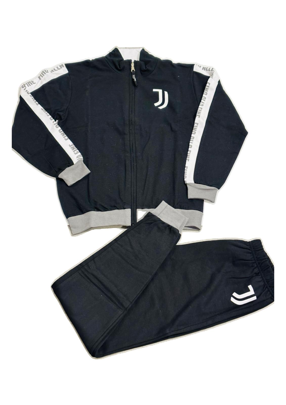 Pigiama Ragazzo aperto con zip in cotone interlock Juventus