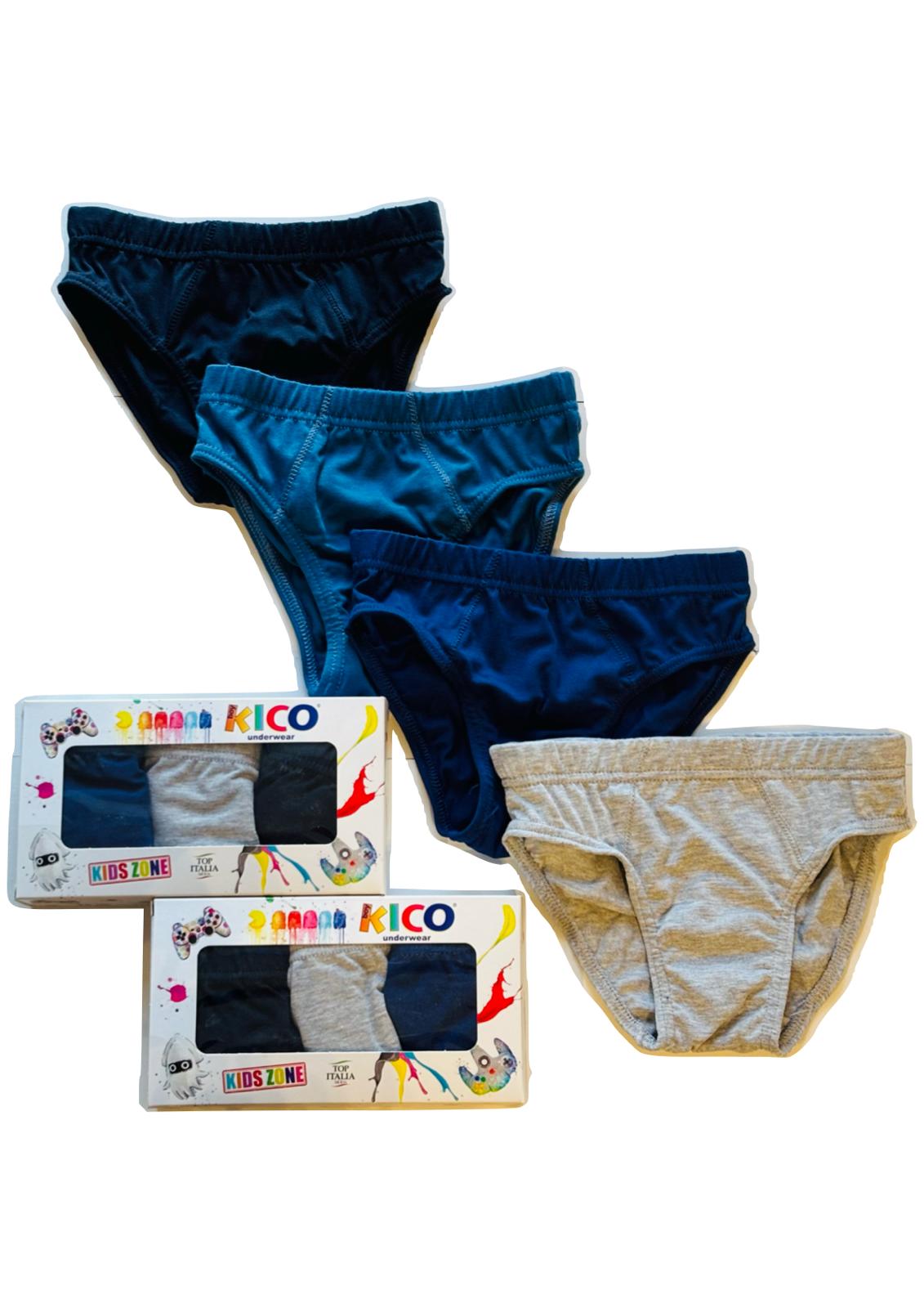 Tripack Slip Bambino con elastico interno KICO