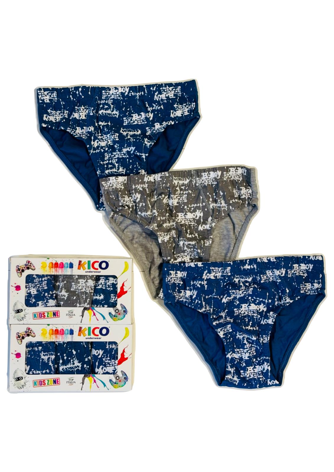 Tripack Slip Bambino con elastico interno KICO