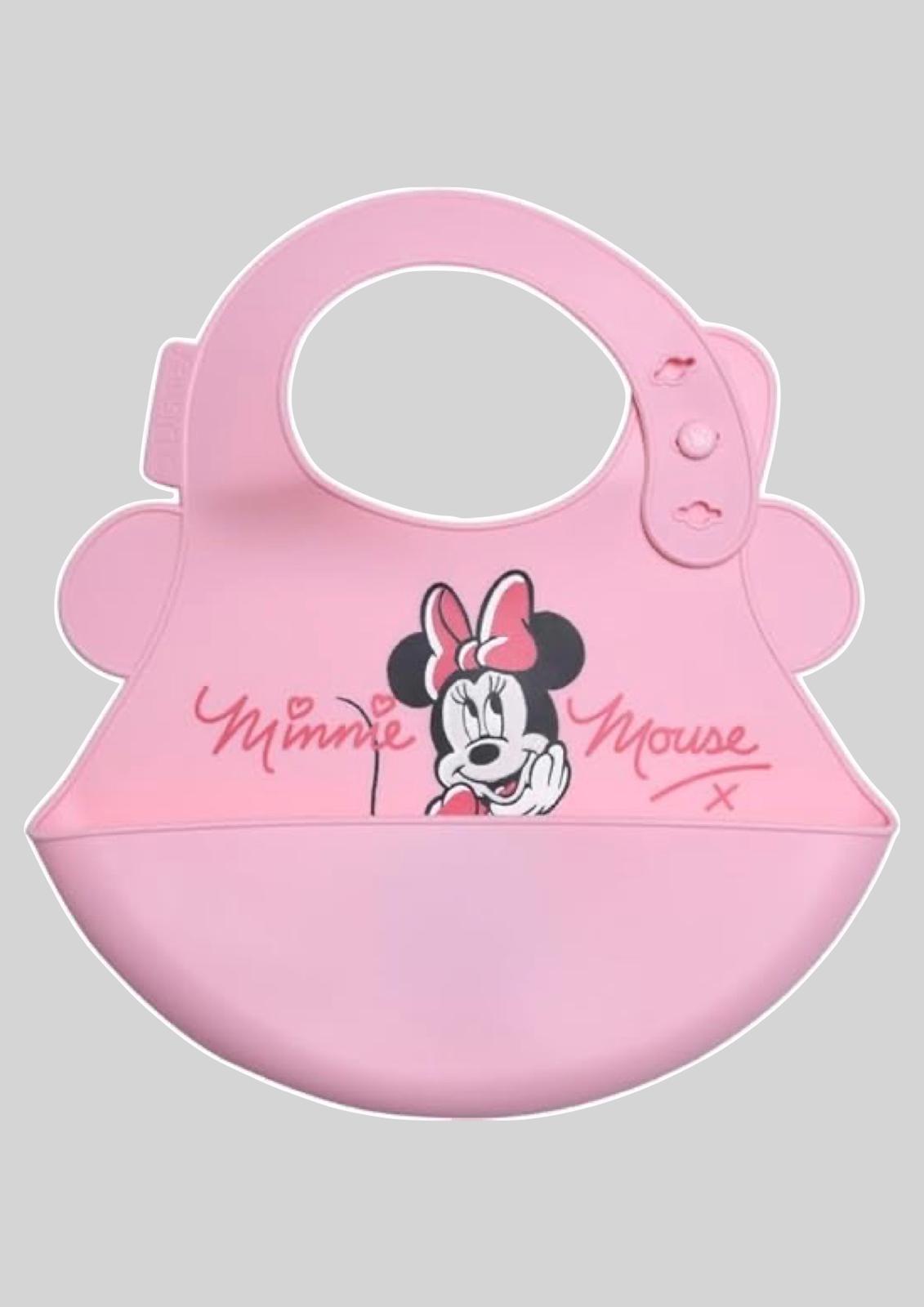 Bavaglino Neonata in silicone con tasca raccoglipappa Disney ELLEPI