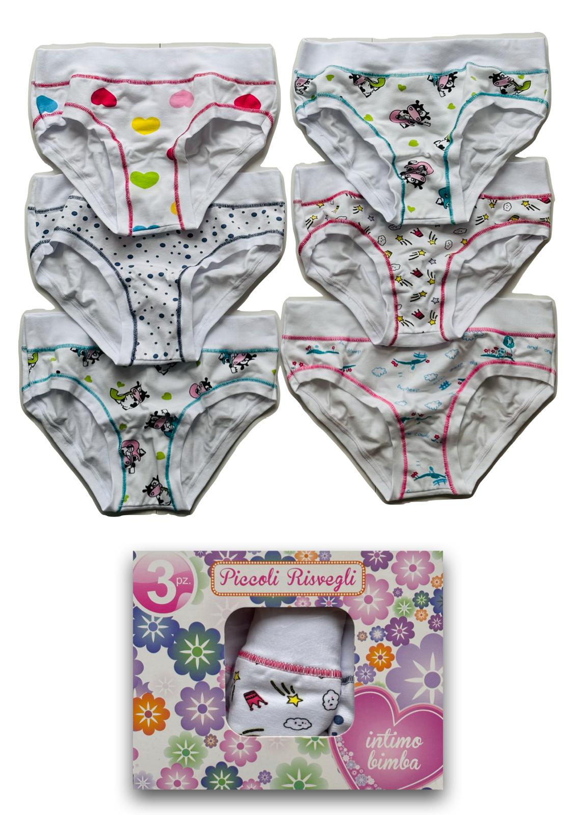 Tripack Slip Bimba e Ragazza PICCOLI RISVEGLI