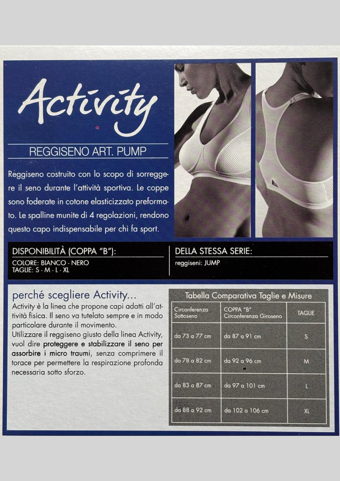 Reggiseno sportivo Activity Pump con coppe preformate – GIOS
