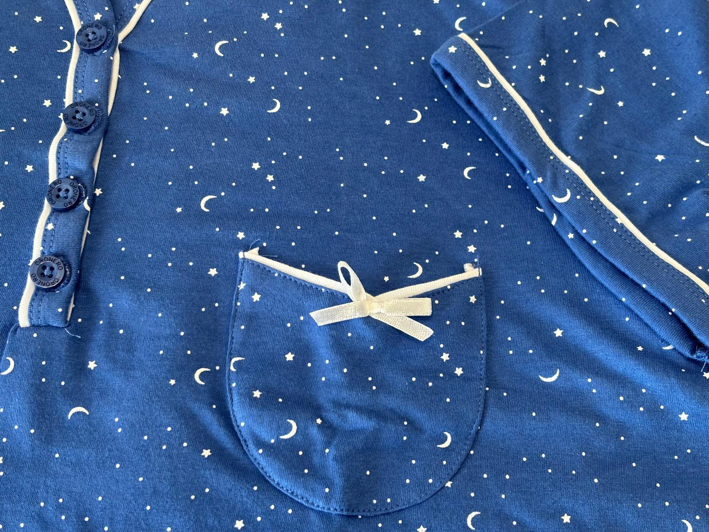 Pigiama Donna in jersey con maglia serafino manica corta ORONERO