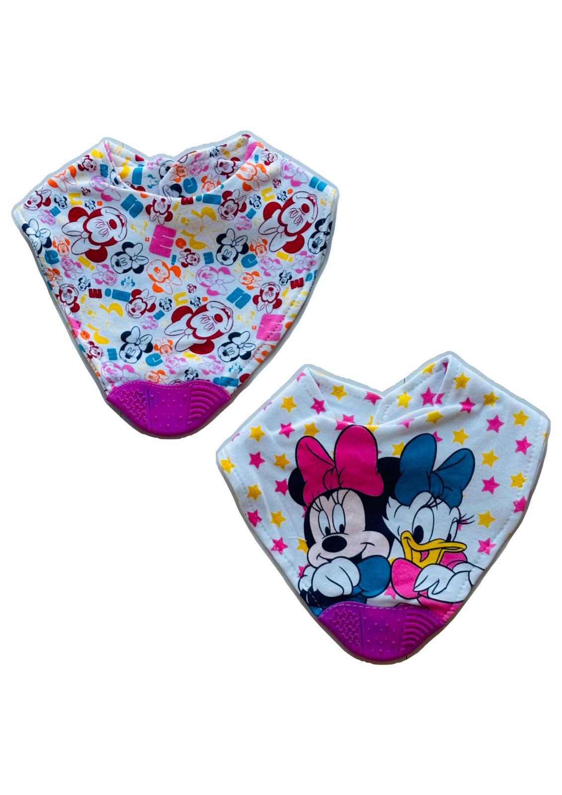 Set 2 Bavette a bandana con massaggia gengive Disney ELLEPI
