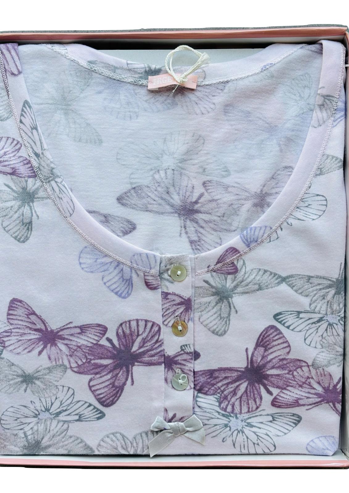 Camicia da notte in jersey spalla larga IRGE