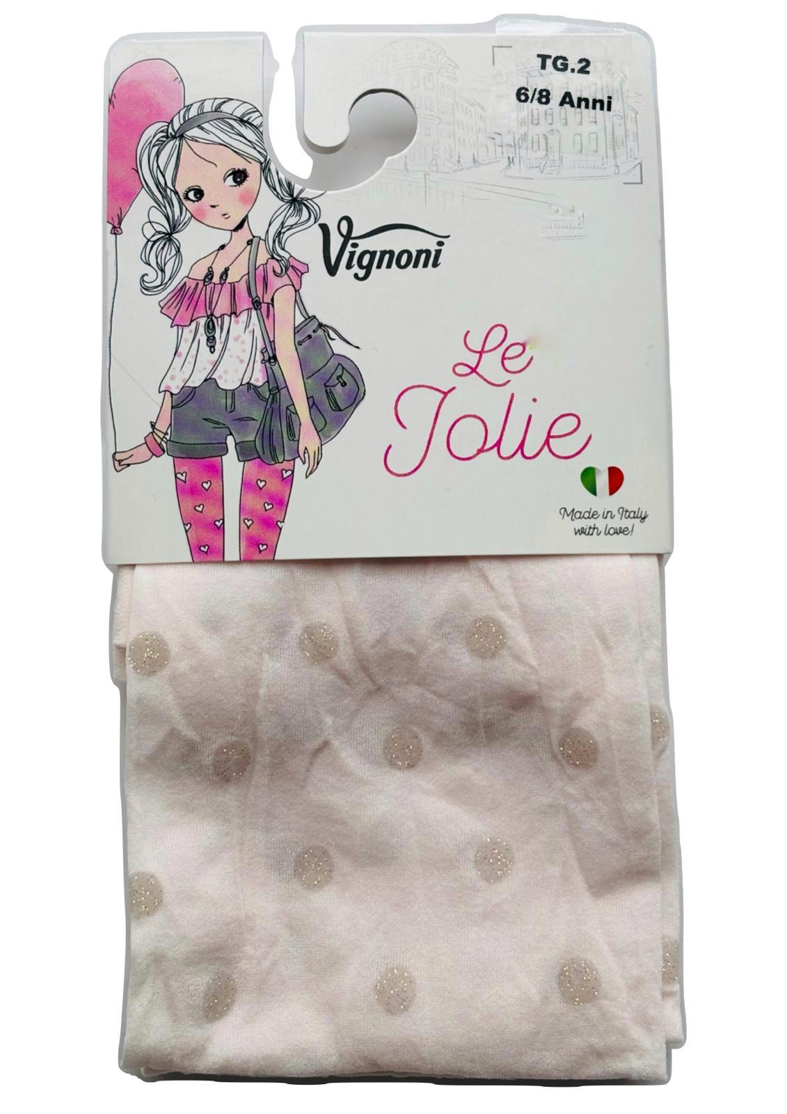 Collant bambina stampati “Le Jolie” VIGNONI - Taglie dalla 2 alla 12 anni