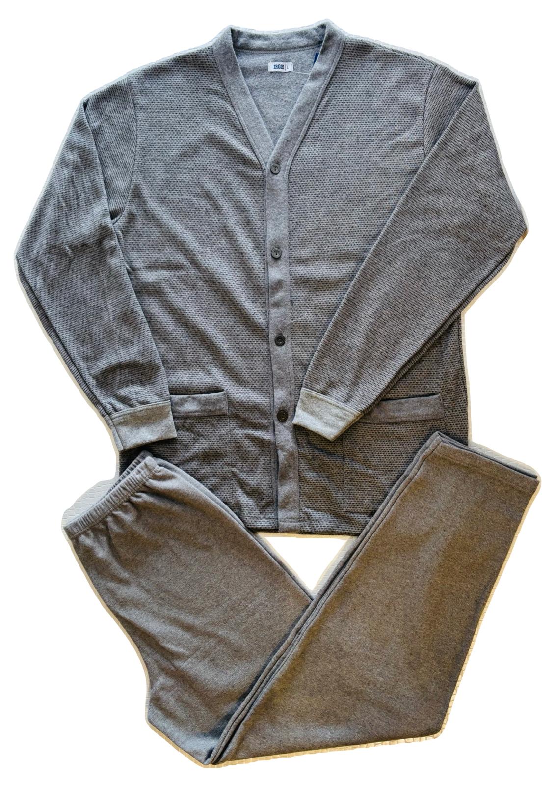 Pigiama uomo aperto punto Milano IRGE - Taglie L e XL