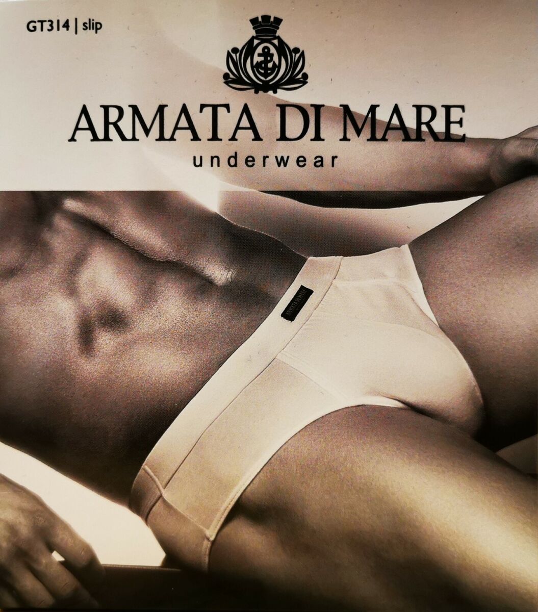 Slip Uomo cotone elasticizzato con elastico interno rivestito in cotone - ARMATA DI MARE