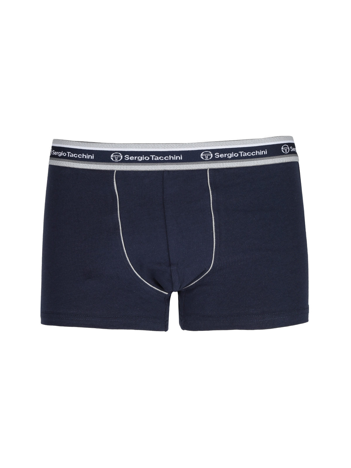 Boxer in cotone elasticizzato con elastico esterno con scritta SERGIO TACCHINI