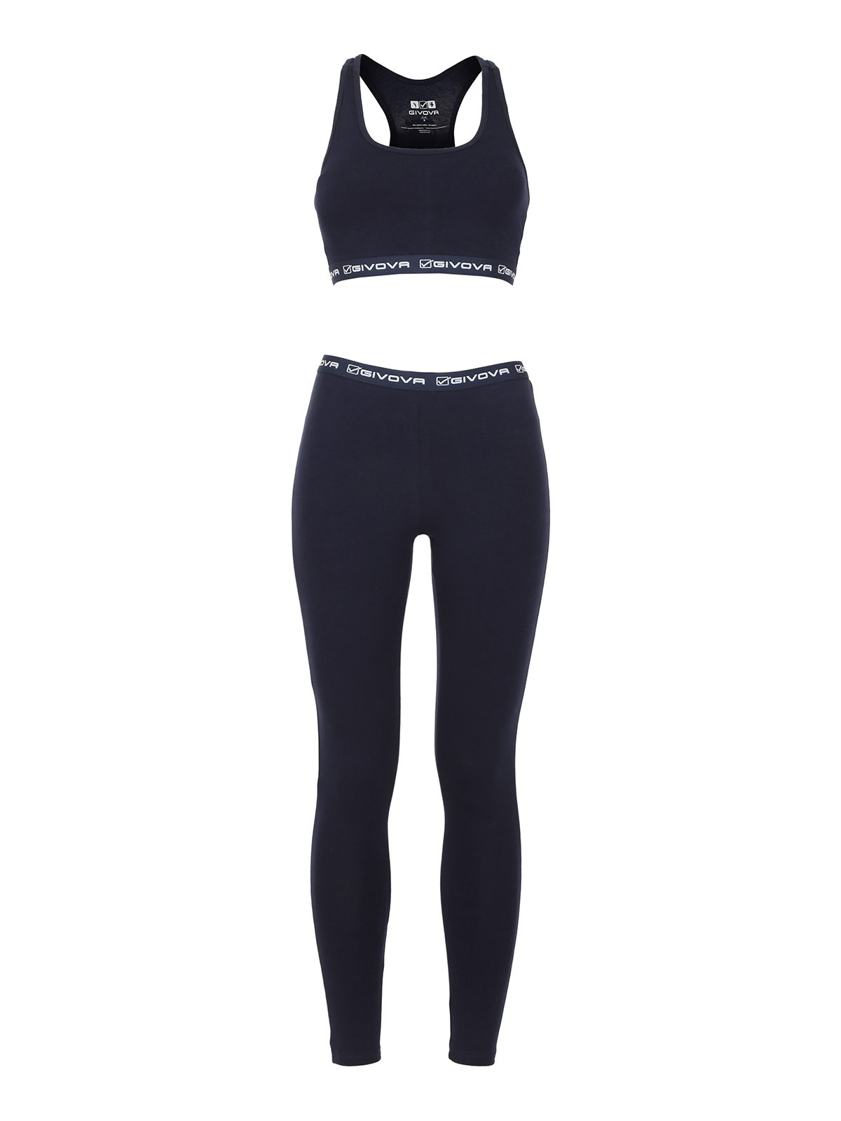 Completo sportivo donna top + leggings GIVOVA