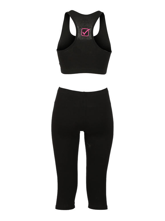 Completo sportivo donna top + leggings a 3/4 GIVOVA