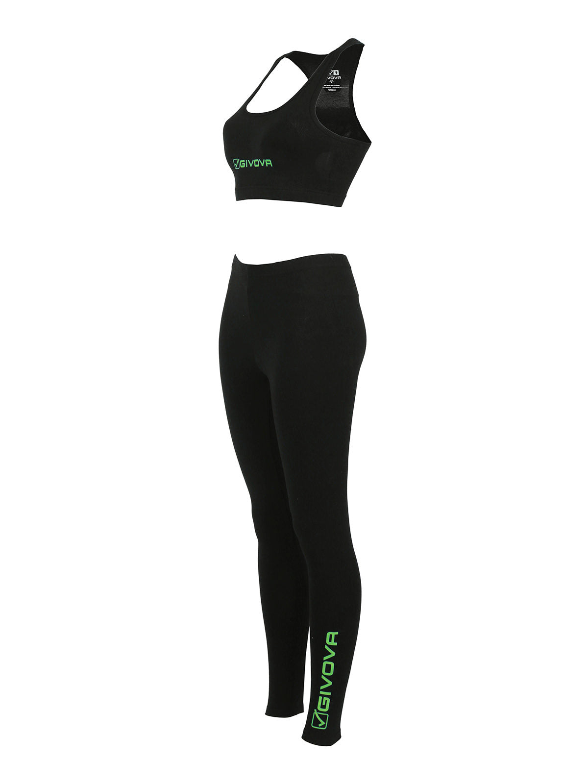 Completo sportivo donna top + leggings GIVOVA