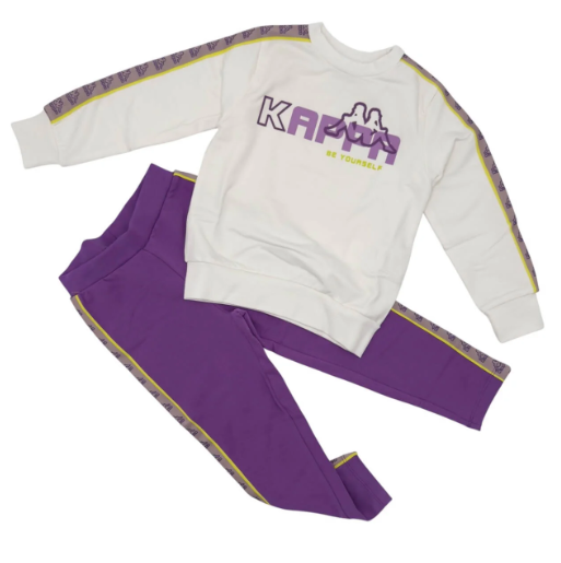 Tuta bambina in cotone garzato KAPPA