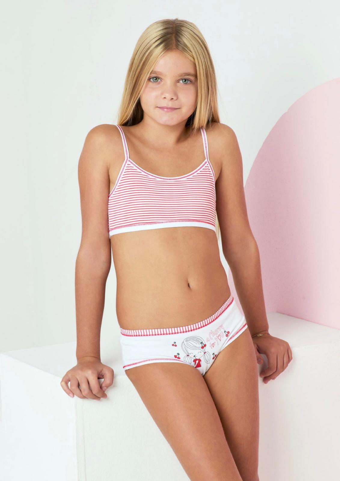 Coordinato bimba brassiere e slip JADEA - Taglia 11/12 anni