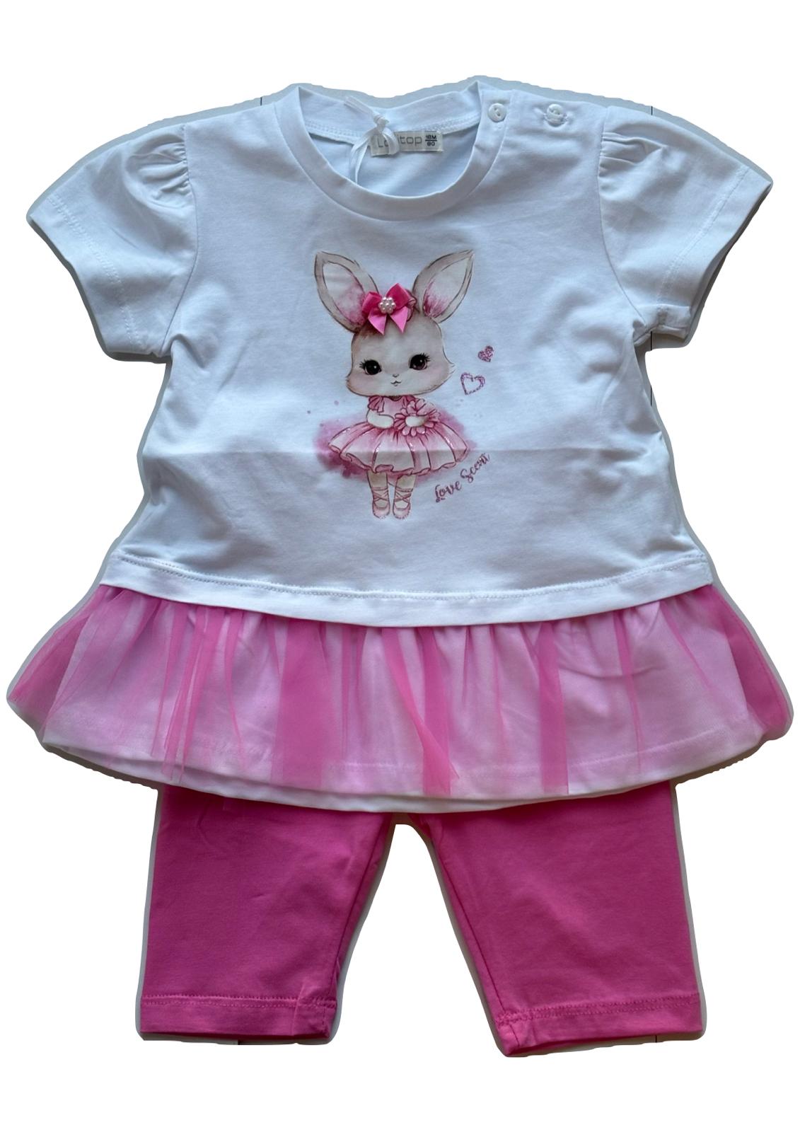 Completino Neonata maxi t-shirt e leggins capri LOLLITOP