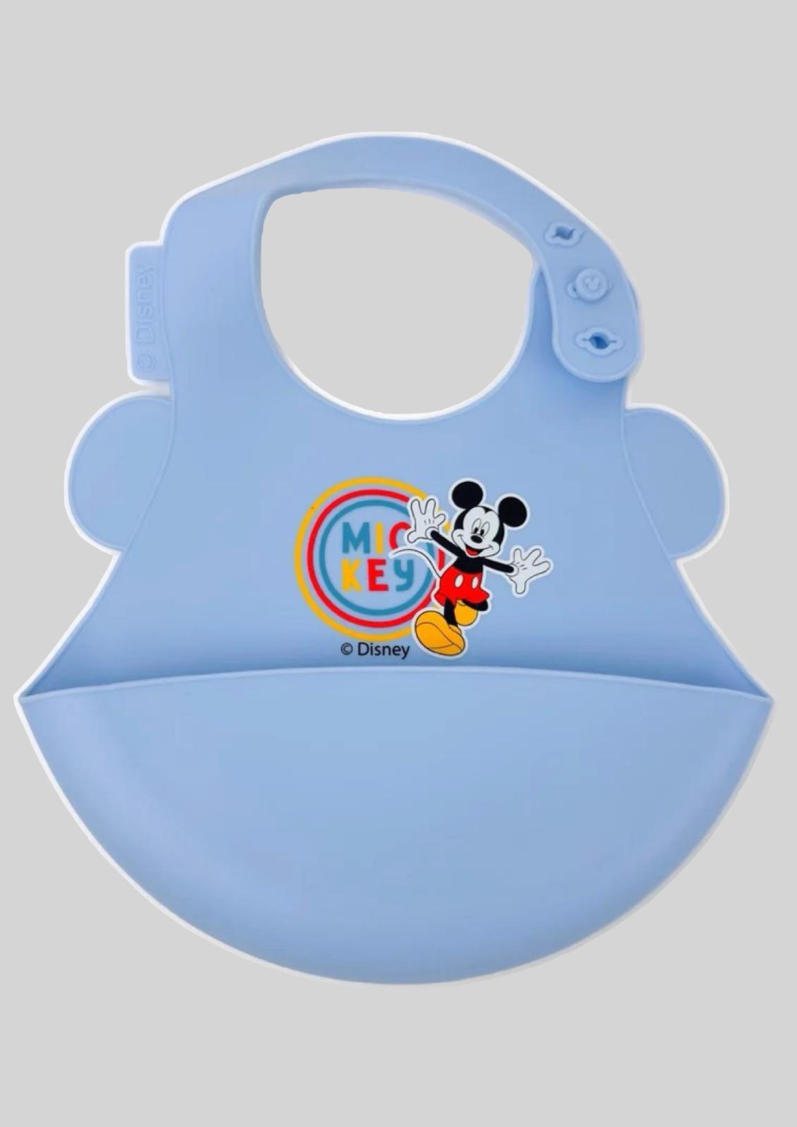 Bavaglino Neonato in silicone con tasca raccoglipappa Disney ELLEPI