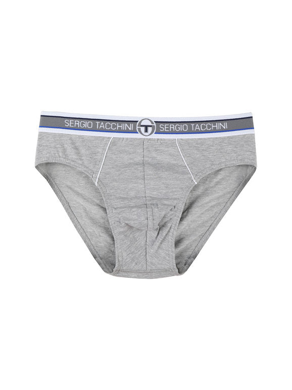 Slip in cotone elastico in vita con scritta marchio SERGIO TACCHINI