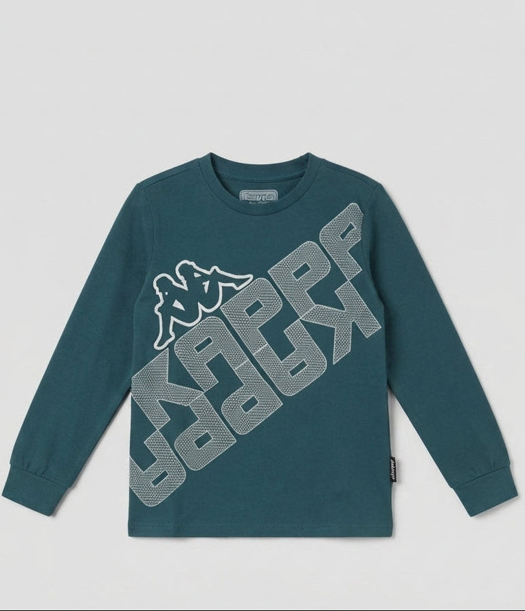 T-Shirt bambino e ragazzo manica lunga con stampa KAPPA