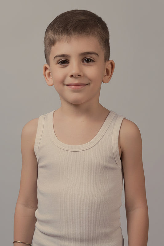 Canottiera spalla larga Cotone Jersey Bambino BIMBISSIMI