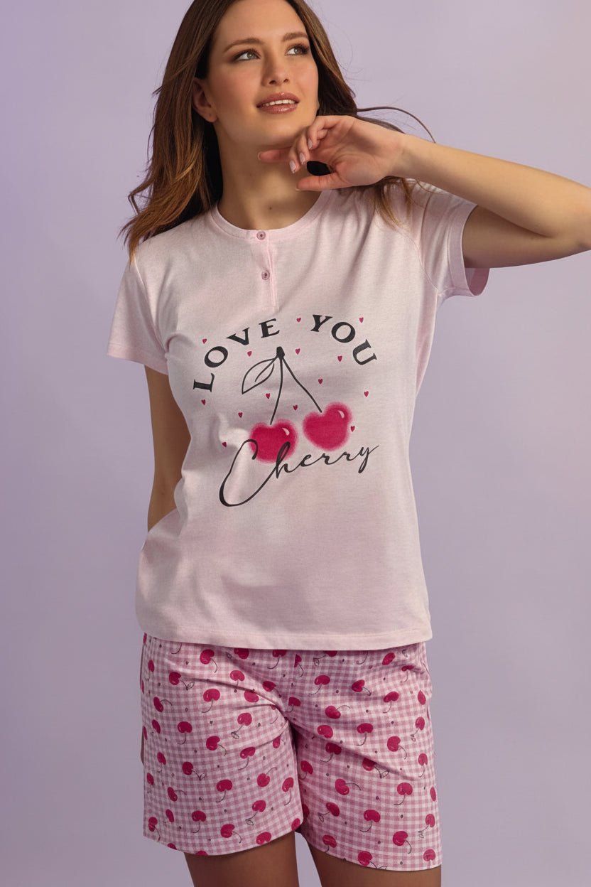 Pigiama Donna T-Shirt a mezza manica e Pantaloncino IL GRANCHIO