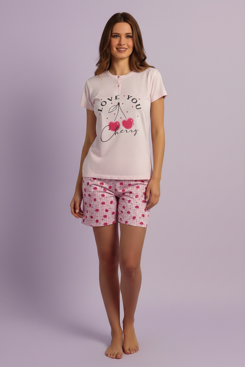 Pigiama Donna T-Shirt a mezza manica e Pantaloncino IL GRANCHIO